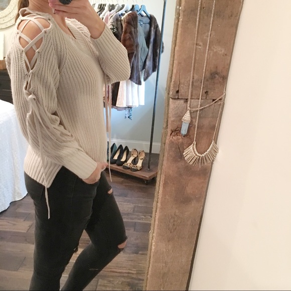 uniq Sweaters - Uniq USA designed small/med. sexy lace up sweater